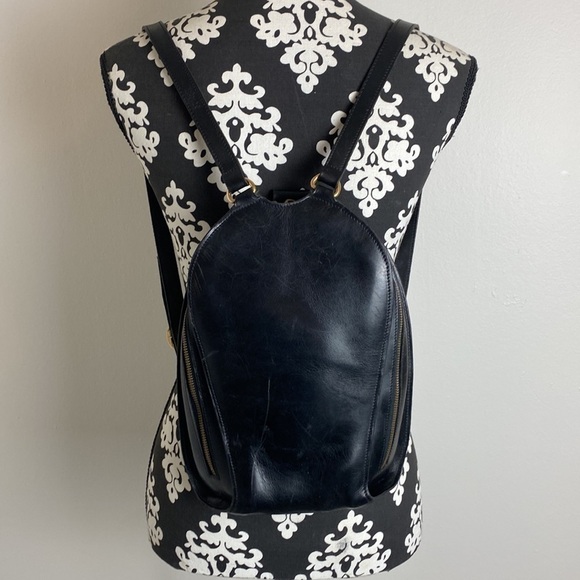 Mario Hernandez Vintage Leather Backpack Bag Gothic - Picture 1 of 17